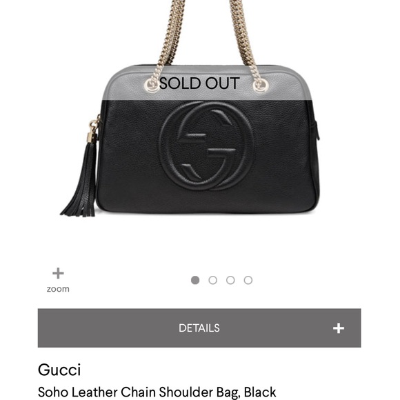 Authentic and Brand New Gucci Soho Chain Shoulder Handbag - Picture 9 of 13